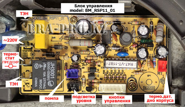 Блок управления BM_RSP11_01 - термопот Vitek VT-1187GY